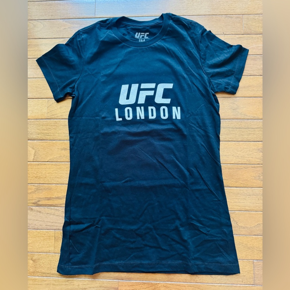 UFC Fight Night London Volkov vs. Aspinall Tee Black T-Shirt Size M- New